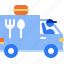 food truck, street food, fast food, burger, takeaway, take away, restaurant, food, stick figure 