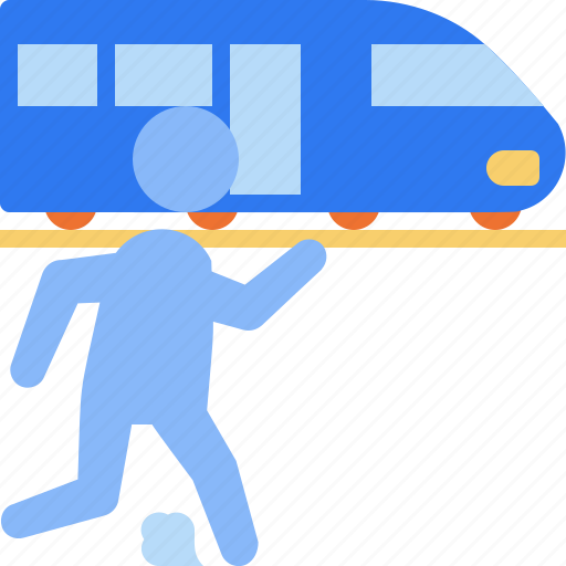 Train, station, passenger, travel, holiday, trip, stick figure icon - Download on Iconfinder