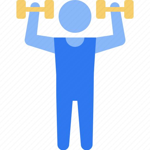 Dumbbell exercise, dumbbell, weightlifting, fitness, gym, bodybuilding, exercise icon - Download on Iconfinder