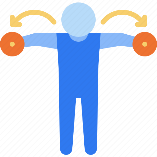 Dumbbell fly, dumbbell, weightlifting, fitness, gym, bodybuilding, exercise icon - Download on Iconfinder
