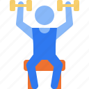 shoulder press, dumbbell, weightlifting, weightlifter, fitness, gym, exercise