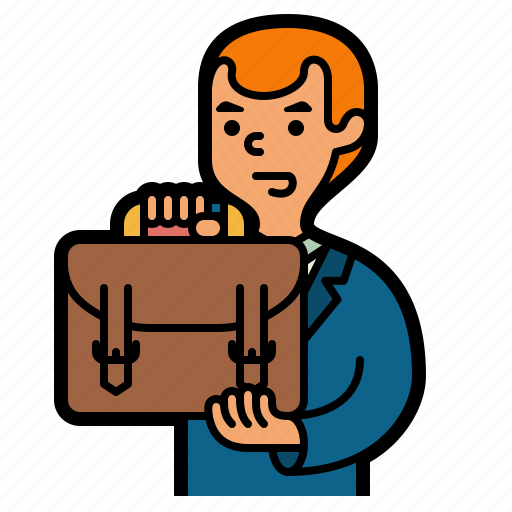 Businessman, briefcase, bag, business, suitcase icon - Download on Iconfinder