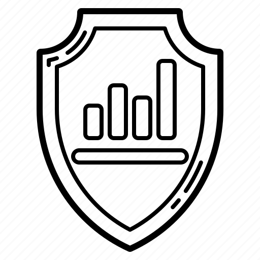 Security, graph, stock, market, shield, defense, protection icon - Download on Iconfinder