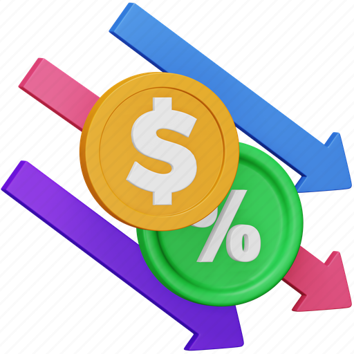 Expense, ratio, stock, market, finance, money, profits 3D illustration - Download on Iconfinder