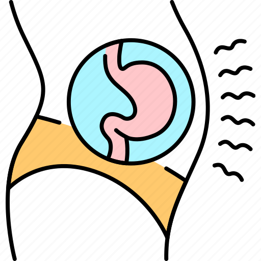 Stomach, bloating, symptom, gastrointestinal, disorder icon - Download on Iconfinder