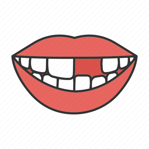 Dental, dentistry, missing, mouth, smile, teeth, tooth icon - Download on Iconfinder