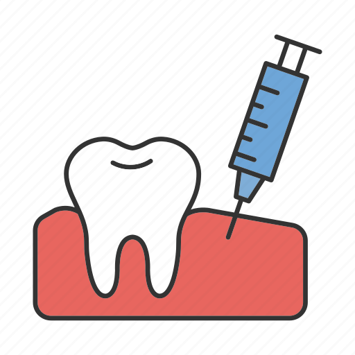 Anesthesia, dental, dentistry, gum, injection, tooth, treatment icon - Download on Iconfinder