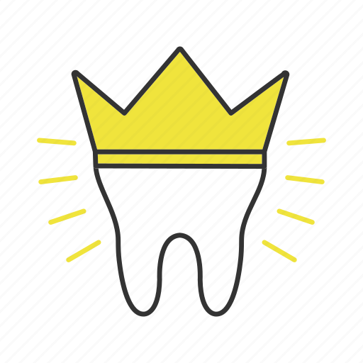 Crown, dental, implant, orthodontology, prosthesis, restoration, tooth icon - Download on Iconfinder