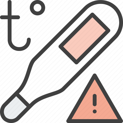 Fever, high, sick, temperature, thermometer icon - Download on Iconfinder