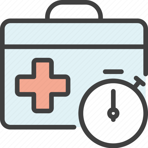 Emergency, medical, medical aid, suitcase, wait icon - Download on Iconfinder