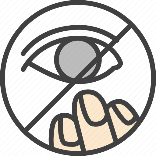 Do not, eye, eyes, touch, touching icon - Download on Iconfinder