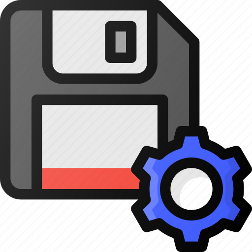 Save, settings, drive, floppy, storage icon - Download on Iconfinder
