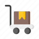 trolley, store, sale, retail, box
