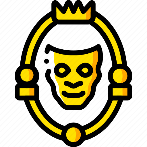Fairy tale, man, mirror, story, time, yellow icon - Download on Iconfinder