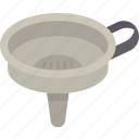 funnel, strainer, filter, liquid, kitchen