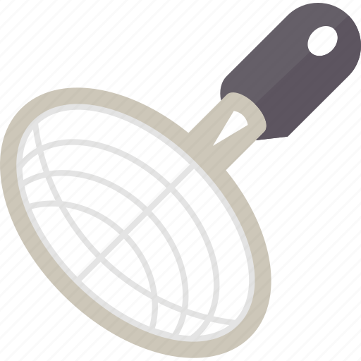 Strainer, skimmer, frying, kitchen, utensils icon - Download on Iconfinder