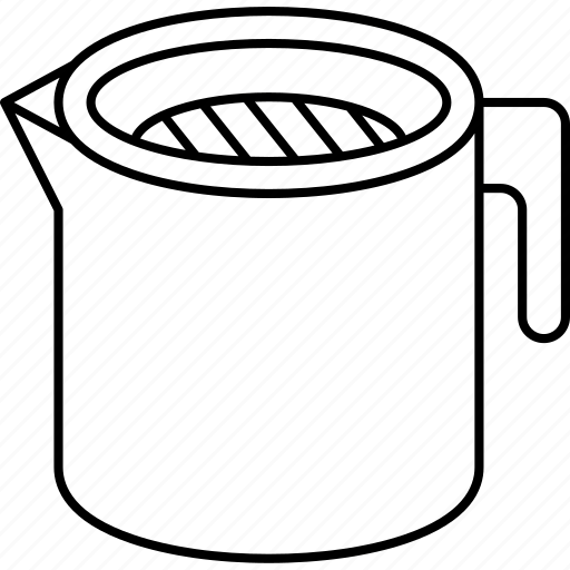 Strainer, oil, pot, cookware, container icon - Download on Iconfinder