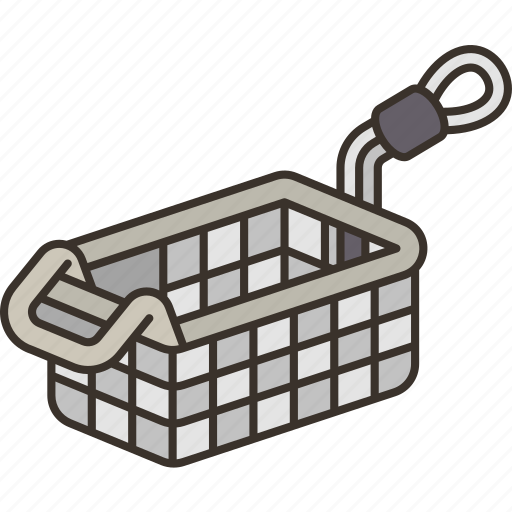 Basket, frying, mesh, cooking, utensil icon - Download on Iconfinder