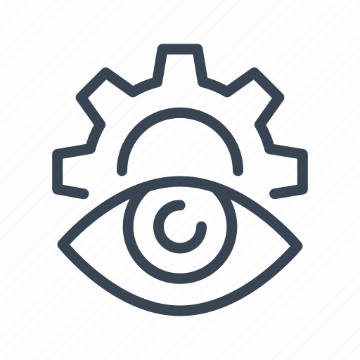 Cog, creative, eye, gear, strategy, view, vision icon - Download on Iconfinder