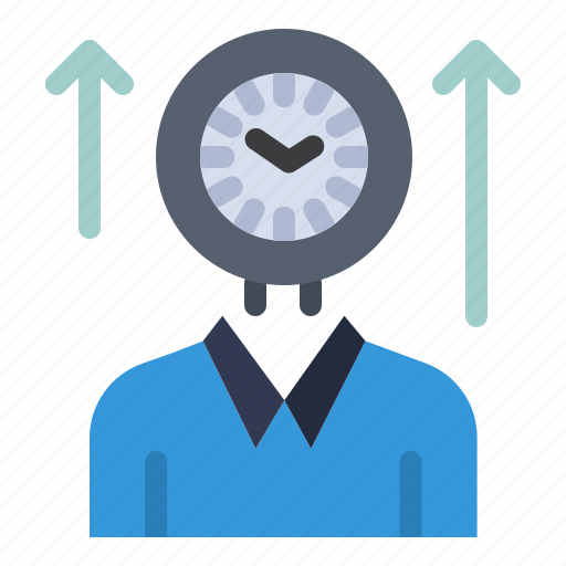 Hours, management, time, up, user icon - Download on Iconfinder