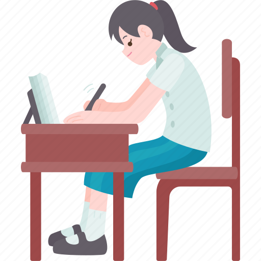 Homework, studying, class, student, school icon - Download on Iconfinder