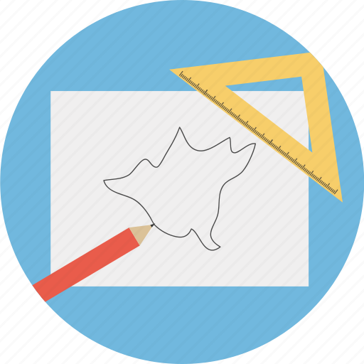 Business, map, pencil, ruler, triangle icon - Download on Iconfinder