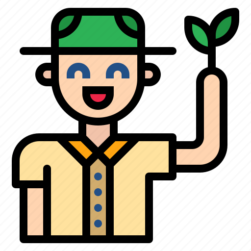 Botany, boy, forester, plant, scout icon - Download on Iconfinder