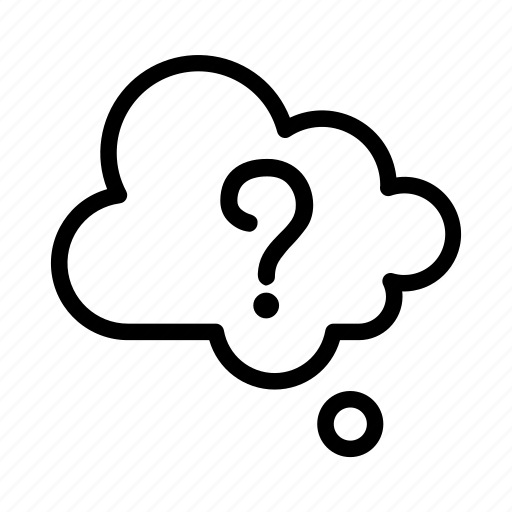Foolish, silly, cloud, question, thought icon - Download on Iconfinder