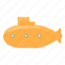 submarine, ocean, periscope, underwater