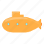 submarine, ocean, periscope, underwater 
