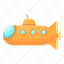 yellow, submarine, underwater, travel 