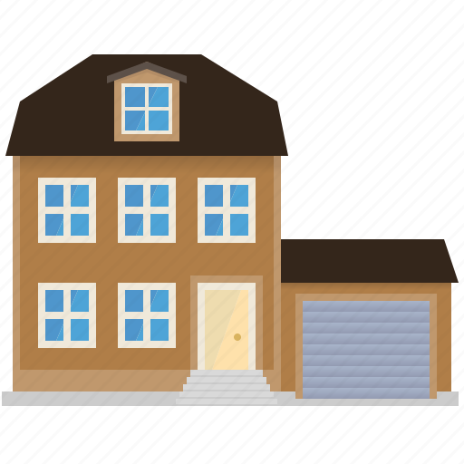 Architecture, building, garage, home, house, suburban, villa icon - Download on Iconfinder