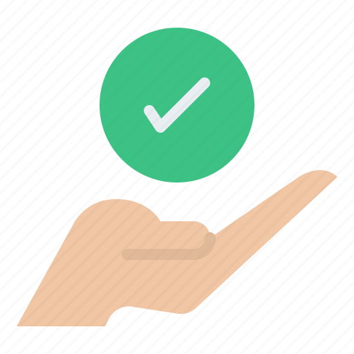 Check, hand, complete, success icon - Download on Iconfinder