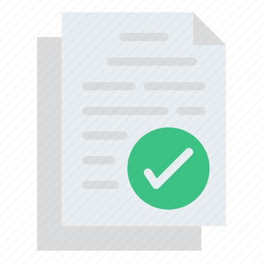 Document, checked, complete, successful icon - Download on Iconfinder