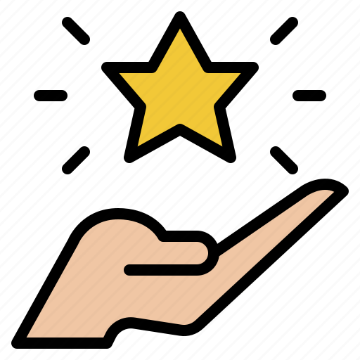 Hand, hold, star, best, success icon - Download on Iconfinder