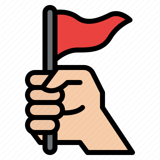 Success, victory, hold, flag icon - Download on Iconfinder