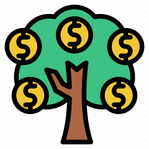 Tree, invest, money, success icon - Download on Iconfinder