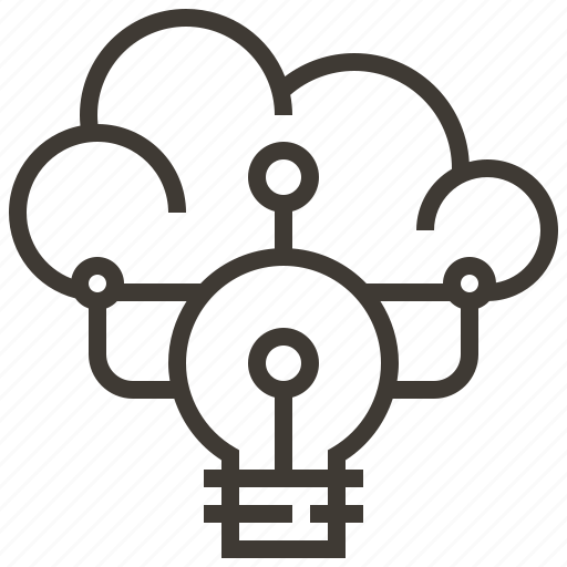 Bulb, cloud, cloud computing, electricity, idea, invention, light bulb icon - Download on Iconfinder