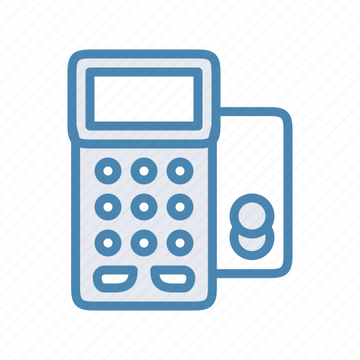 Bill, check, credit card, payment, post, terminal icon