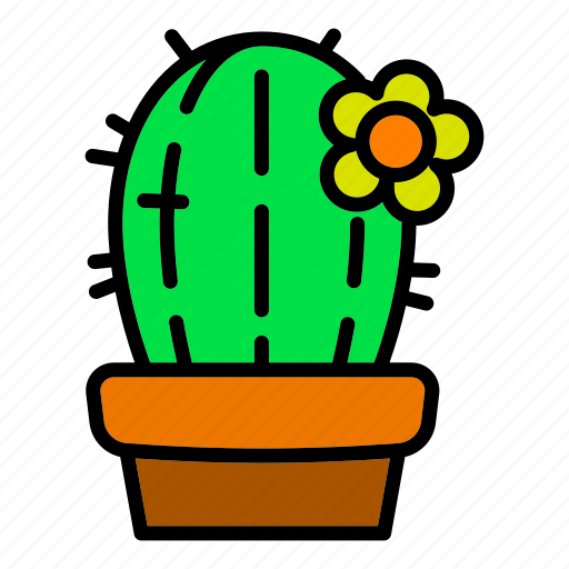 Abstract, cactus, flower, hand, plant, pot, tree icon - Download on Iconfinder