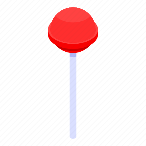 Birthday, candy, cartoon, food, isometric, lollipop, stick icon - Download on Iconfinder
