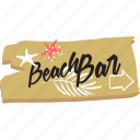 summer, beach, bar, restaurant, drink, holiday, vacation