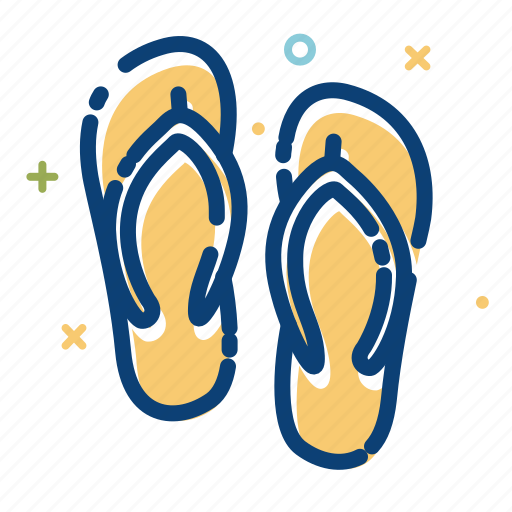 Beach, foot, holiday, sea, slipper, summer, travel icon - Download on Iconfinder