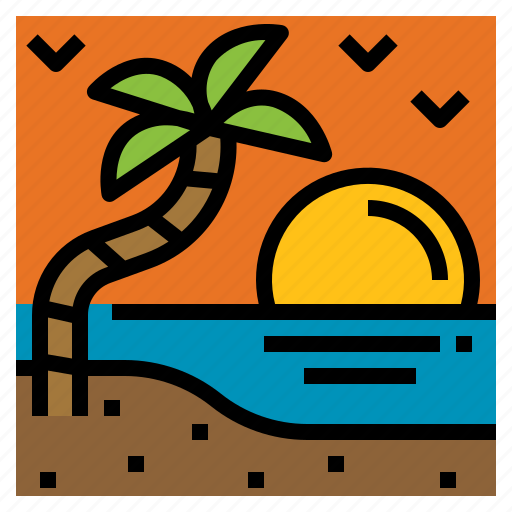 Island, sunset, travel, vacation icon - Download on Iconfinder