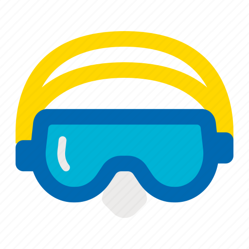 Beach, goggles, pool, sea, summer, swimming goggles icon - Download on Iconfinder