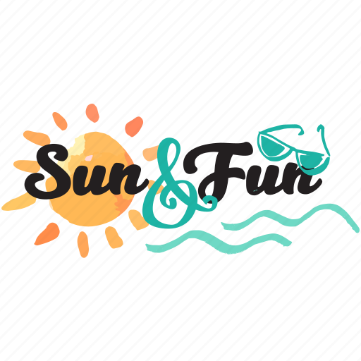 Summer, holiday, vacation, sea, fun, party, sun sticker - Download on Iconfinder