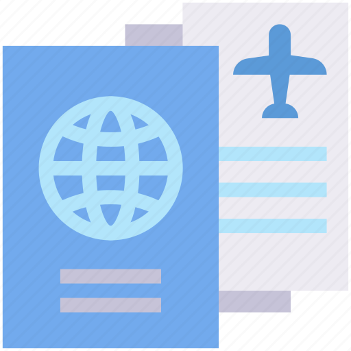 Document, flight, id, paper, passport, ticket, travel icon - Download on Iconfinder