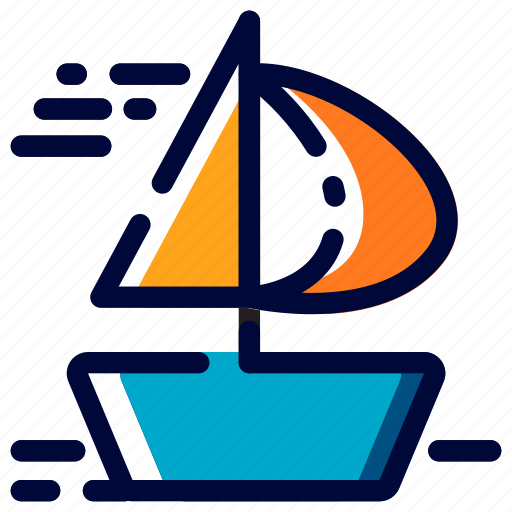 Beach, holiday, sailboat, sea, summer, sun, vacation icon - Download on Iconfinder