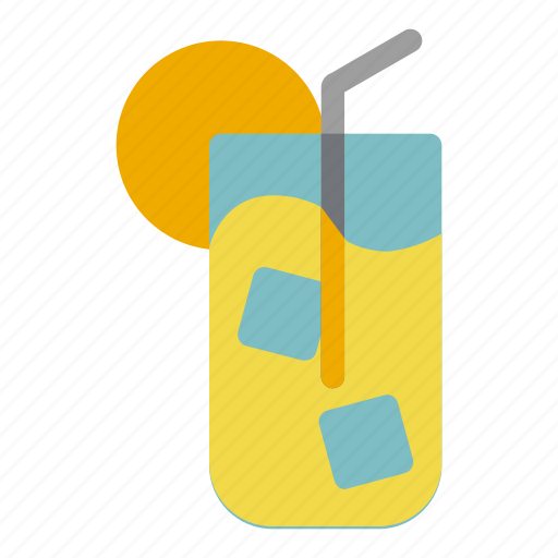 Ice, lemonade, orange juice, summer icon - Download on Iconfinder