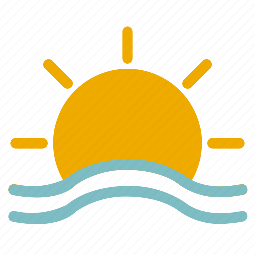 Ocean, sea, summer, sun, sunset icon - Download on Iconfinder